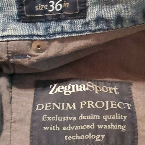 Zegna Sport Size 36 Mens Jeans Blue Denim Relaxed Fit Cotton Casual Cotton Flax - Picture 7 of 12
